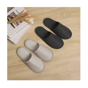 Wholesale Cheap Disposable for Spa Cotton Flip White Guest Bedroom Slippers Custom Logo Hotel Slippers