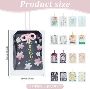 Amuleto Portafortuna Personalizzato Omamori, Regalo per San Valentino, Laurea, Natale, Portachiavi da Appendere in <span class=keywords><strong>Auto</strong></span> - Product Image 3