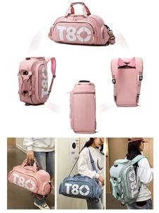 Patrón geométrico entrenamiento deportivo fútbol Fútbol para hombres mujeres Unisex logotipo personalizado viaje Duffel Gym Bag - Product Image 2