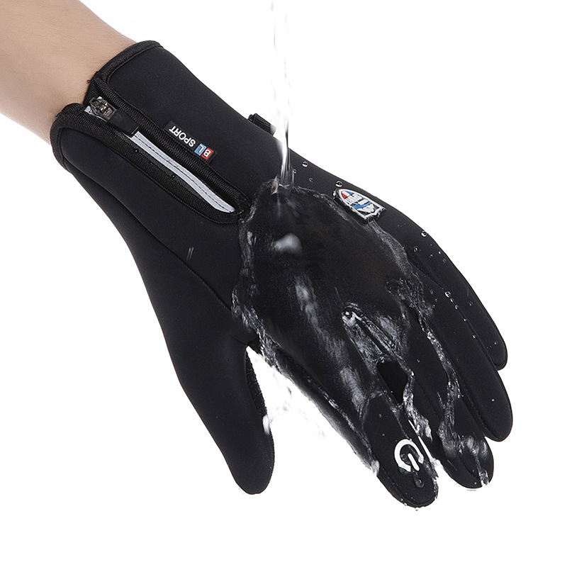 Buona moto Nylon impermeabile Racing equitazione Sport invernali guanti Touchscreen guanti invernali per neve uomo moda termica