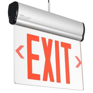 Verlichte Nooduitgang Bord Licht Rode Smd Bron 120 Minuut Back-Up Batterij Ip65 Beoordeelde 220V Ingang - Product Image 3