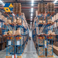 Entrepôt de stockage de rayonnage de palette de poutre en métal résistant étirant 1000kg/2000kg/3000kg par rayonnage industriel de support de palette de couche