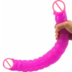 FAAK Super Long <b>Dildo</b> 16inch Screw Flexible Pussy Lesbian Masturbate Sex Toys Penis Double Sex for Women - Product Image 5