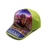 Trendy Nieuwe Custom Logo Baseball Caps Gebogen 100% Polyester Alle Sublimatie Bedrukte Hoeden Luipaard Fruit Usa City Collectie