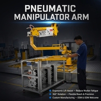 Manipulador Robótico Eléctrico de 200 kg de Carga, Brazo Articulado Plegable con 3 Articulaciones Giratorias, para Manejo de Materiales Pesados