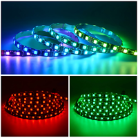 Bande LED flexible en cuivre SPI DC24V avec circuit intégré WS2818 5050 30/60/144 LEDs/M RGB, double signal, adressable indépendamment, IP65, Wi-Fi