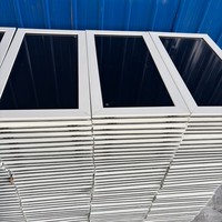 Fenêtre coulissante UPVC résistante aux ouragans avec verre trempé noir laminé pour villa côtière, résistante aux intempéries, conforme CE ISO9001