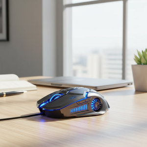 Ratón con Sensor Optoelectrónico con Cable G5, Silencioso, Seis Teclas Luminosas, para Juegos, Deportes Electrónicos, para Computadora Portátil y de Escritorio - Product Image 2