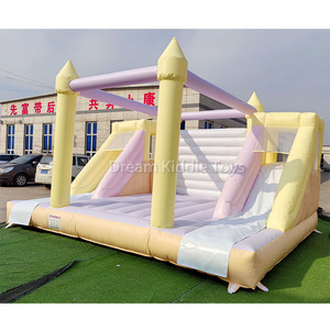 <span class=keywords><strong>Castillo</strong></span> Inflable Macaron con Toboganes Dobles, Brincolín Comercial <span class=keywords><strong>para</strong></span> Alquiler en Bodas y Fiestas de Cumpleaños - Product Image 2
