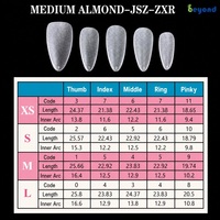 Lot de faux ongles à presser en gros, boîte cadeau, marque privée, OEM, ODM, emballage personnalisé, faux ongles en amande ultra fins pour doigts