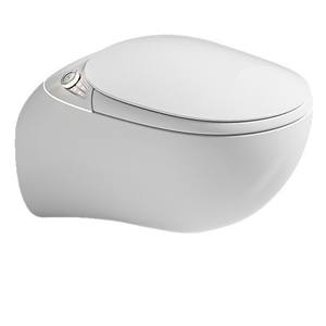 Juego de inodoro inteligente de alta calidad, <span class=keywords><strong>cisterna</strong></span> oculta con <span class=keywords><strong>WC</strong></span> colgado en la pared, accesorio de baño con Control remoto de pared trasera alargada sin tanque - Product Image 4