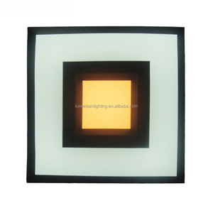 Trong nhà đôi màu 3cct chiếu sáng AC85V-265V 24W + 12W vuông dẫn Trần Tường Bảng điều khiển ánh sáng bi-màu bề mặt gắn đèn khẩn cấp - Product Image 1