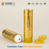 Tube en plastique souple ABL personnalisé, vide, 100 ml, brillant, laminé, à large ouverture, pour emballage cosmétique (shampoing, lotion)