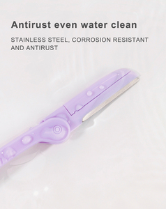 Maquinilla de Afeitar para <span class=keywords><strong>Cejas</strong></span> Portátil Personalizada al por Mayor para Mujeres, Segura para Maquillaje y Afeitado, para Dar Forma a las <span class=keywords><strong>Cejas</strong></span> - Product Image 4