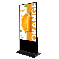 Pantalla LCD de 55 Pulgadas para Publicidad en Interiores, Kiosco con Programa de Marketing de Afiliados, Instalación en Suelo, Señalización Digital