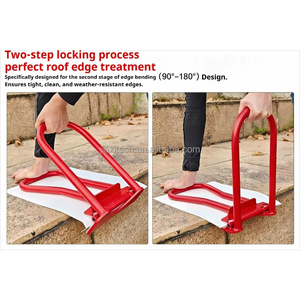 Outil robuste pour plier les panneaux de <span class=keywords><strong>toiture</strong></span> métalliques, outil de pliage des bords de tôles pour toitures à joint debout - Product Image 6