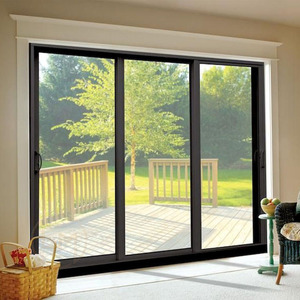 Puerta Corredera de Aluminio Simple para Balcón, con Doble Vidrio Aislante Acústico, Personalizada, de 12 Pies, para Viviendas Residenciales - Product Image 1