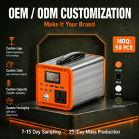 Station d'alimentation portable 500W, prise AC 230V, LiFePO4, solaire MPPT, alimentation de secours domestique, entrée USB-C DC pour les ménages