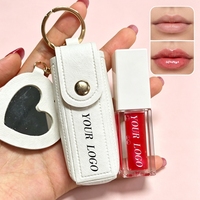 Gloss à lèvres repulpant végétalien, non collant, avec porte-clés, huile à lèvres changeante de couleur, vente en gros de produits cosmétiques pour les lèvres