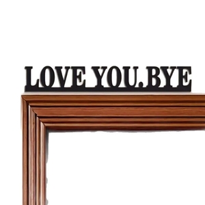 Valentine's Day Wooden <b>Door</b> Corner Decorative Letters "Love You bye" Home Decor <b>Sign</b> - Product Image 2