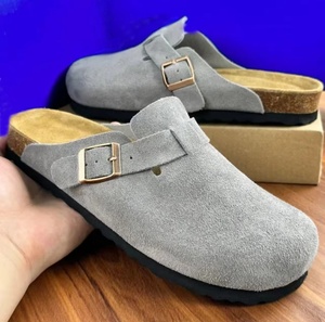 Sandalias de Verano Unisex de Cuero de Alta Calidad, Sandalias de Playa con Plataforma Gruesa y Cómodas, con Diseño de Hebilla, Calzado de Marca de Moda - Product Image 1