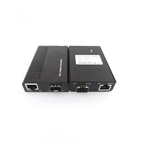 Mini Yönetilmeyen 1x100M/1G/2.5G/5G/10GBase-T RJ45 - 1x 10GBase-X SFP+ Optik Fiber Medya Dönüştürücü 0-120km