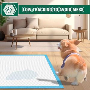Tapis d'apprentissage pour chiens OEM personnalisés, jetables, 6 couches, super absorbants, séchage rapide, avec attractant - Product Image 4