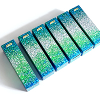 Boîte d'emballage en papier kraft argenté laser brillant écologique personnalisé pour rouge à lèvres brillant à lèvres vernis à ongles produit cosmétique sans huile