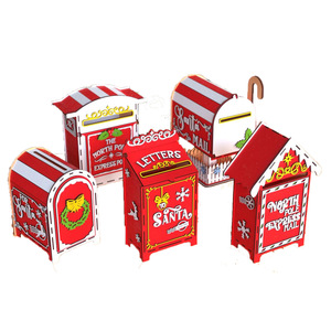 Décoration de Noël : Boîte aux <span class=keywords><strong>lettres</strong></span> <span class=keywords><strong>en</strong></span> <span class=keywords><strong>bois</strong></span> <span class=keywords><strong>en</strong></span> forme de maison pour bar, café, magasin – Ornement décoratif - Product Image 5