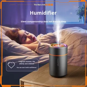 Wholesale USB <b>Mini</b> Plastic Cool-Mist <b>Humidifier</b> RGB LED Ambient Light 212ml Capacity 1 Year Warranty-Portable for Home/Office - Product Image 5