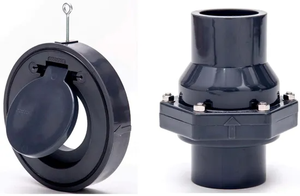 Vanne papillon manuelle de haute qualité pour irrigation compacte FRPP PPR <span class=keywords><strong>PVC</strong></span> <span class=keywords><strong>clapet</strong></span> <span class=keywords><strong>anti</strong></span>-<span class=keywords><strong>retour</strong></span> à double bride en gaufrette UPVC Swing Check - Product Image 5