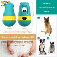 Mainan Kunyah Anjing dari Plastik ABS, Bola Pengumpan Lambat, Dispenser Camilan, Perlengkapan Hewan Peliharaan untuk Kucing dan Anjing