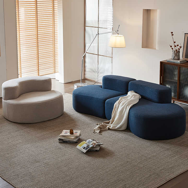 Foshan Factory Modern High Quality Compression Sofa Living Room Sponge ...