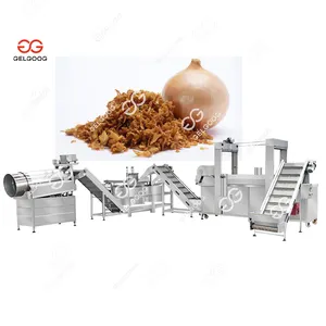 Gelgoog 200 Kg/H anneaux d'oignon farcis, produit de friture, Machine à friture d'oignon croustillant, ligne de Production d'oignon frits