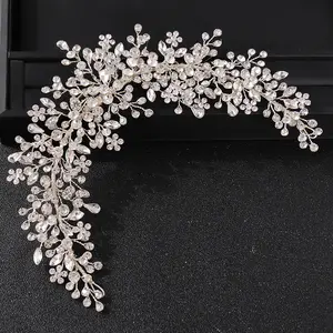 Strass fasce da sposa per la sposa di cristallo fascia capelli accessori matrimonio cristallo capelli banda damigella d'onore te