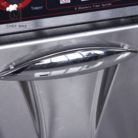 Friteuse Professionnelle Chefmax 9000 W Électrique et Gaz Sur Mesure à Double Cuve pour Poulet, Machine à Frire en Acier Inoxydable – Nouveauté Restaurant 2021