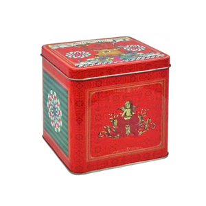 Boîtes de mélodies imprimées sur mesure Rectangle en fer blanc couvercle à charnière pot de mélodie de bonbons cadeau de Noël boîte musicale carrée en étain boîte à musique - Product Image 5