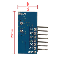Transmitter dan Receiver RF Remote Satu Tombol 433mhz, Modul Remote Control+Receiver 1-tombol, Modulator Digital RF