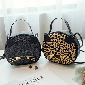 Bolso de mano de red para mujer, bandolera de moda para celebridades, bolso de mano para chica, monedero desenfadado con estampado de gato, gran oferta, 2021 - Product Image 3