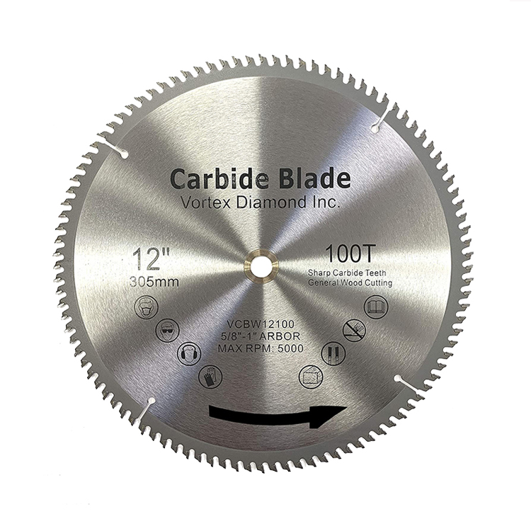 100 Зубцов, пильный диск TCT для резки стали, алюминия, цветных металлов, дерева