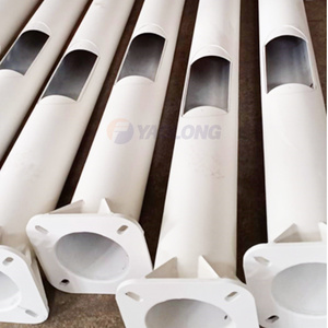 8 Meter Chiều Cao Đường Đôi Cánh Tay/Cánh Tay Đơn Nhôm Điện Đường Phố Ánh Sáng Ba Lan Qatar - Product Image 6