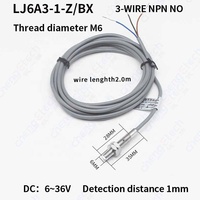 HUCHDQ Chengpai M6 Commutateur de détection inductif de type NPN/PNP 300MA/400MA Capteur de proximité non encastré sans NC