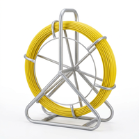 Tige de guidage en fibre de verre avec cadre de bobine métallique 6 mm 50 m pour accessoires de câblage et de télécommunications
