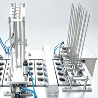 Machine automatique de remplissage et de scellage de gobelets en plastique, Scelleuse à film en rouleau pour ligne de production de yaourt, gelée, miel et sauces en seaux