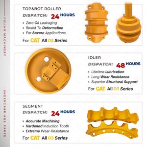 D3 bulldoser bagian Undercarriage Sprocket segmen <span class=keywords><strong>Idler</strong></span> rol atas rol bawah untuk bagian sasis ulat - Product Image 3