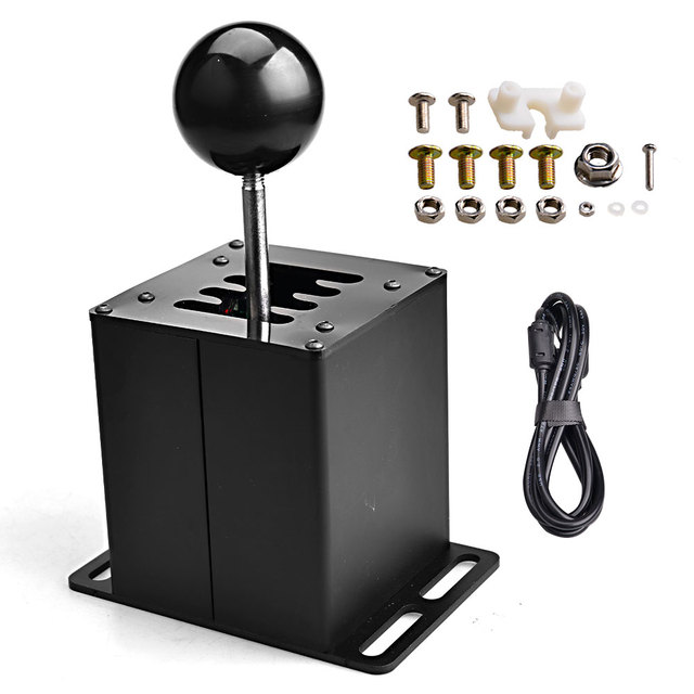 PC USB H Gear Shifter for Logitech G27 G29 G25 G920 for Thrustmaster T300RS/GT Shift Knob for ETS2 Simracing Racing Game 7+R