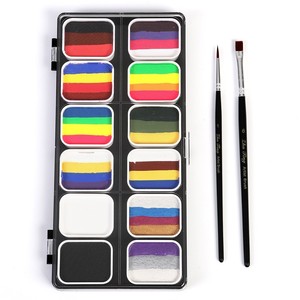 Palette de <span class=keywords><strong>peinture</strong></span> pour le <span class=keywords><strong>visage</strong></span> et le corps arc-en-ciel 12 couleurs en gros Fournitures d'art pour la <span class=keywords><strong>peinture</strong></span> corporelle des enfants - Product Image 5
