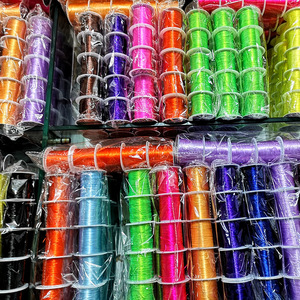 Elastic <b>Thread</b> 0.8mm Flat Crystal <b>Beading</b> Cord For DIY Bracelet Making Jewelry Craft Supplies Stretchy String Yiwu Origin - Product Image 4
