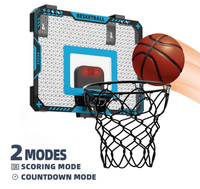 TJ Mark Indoor Mini Kunststoff Basketball korb für Kinder über der Tür mit LED-Licht Anzeigetafel Custom ized Logo-Fun Lernspiel zeug