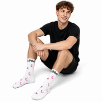 Fabricant vérifié, vente en gros, chaussettes de sport gothiques personnalisées avec logo, chaussettes amusantes unisexes
